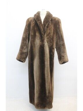 EXCELLENT CANADIAN SHEARED BEAVER FUR COAT JACKET WOMEN WOMAN SIZE 6 SMALL